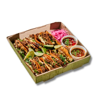 Quesa Birria Taco Box (10 Tacos with Mozzarella Cheese)